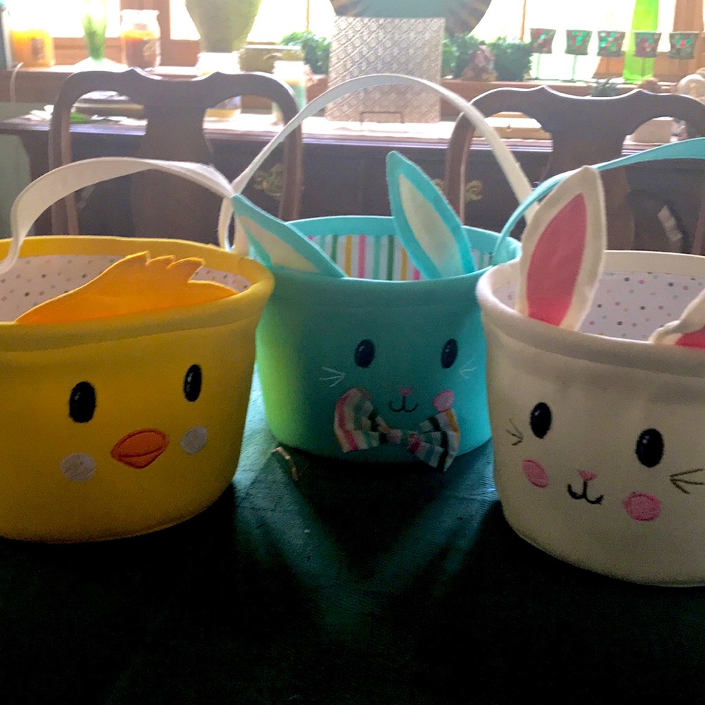 Soft fabric Easter Baskets Brand new w/tags